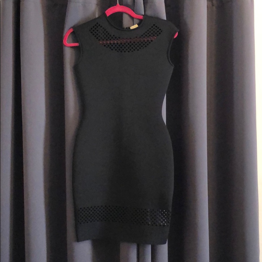 Black neoprim dress